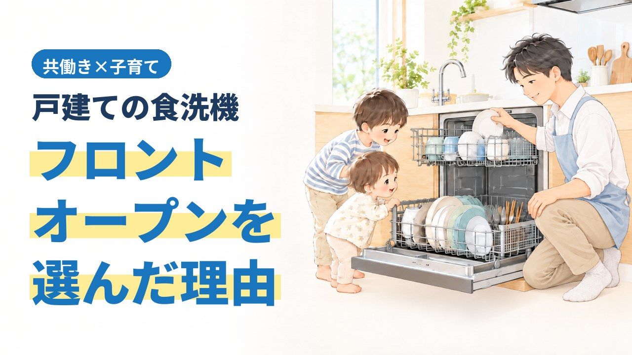 戸建ての食洗機 フロントオープンを選んだ理由